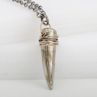 Amulet Horn Of Plenty Bronze Pendant Necklace Handmade Jewelry