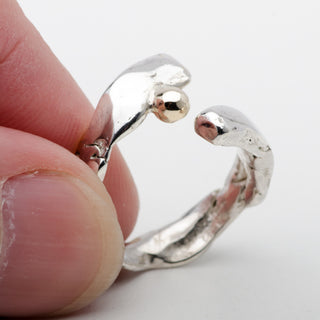 Bague Mystic Or et Argent Sterling Ajustable Bijou Fait Main