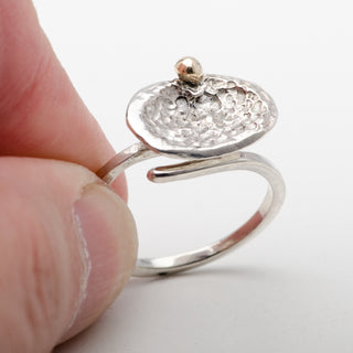 Bague Trevi Or et Argent Sterling Ajustable Bijou Fait Main