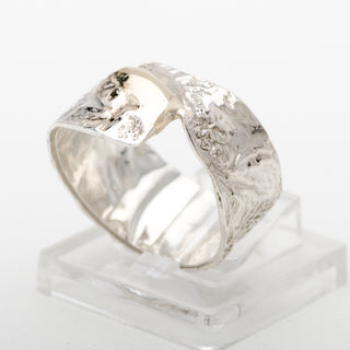 Gold and Silver Ring Makara Handmade Women Jewelry