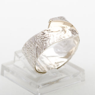 Gold and Silver Ring Makara Handmade Women Jewelry