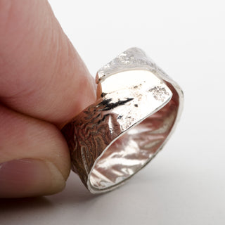 Gold and Silver Ring Makara Handmade Women Jewelry