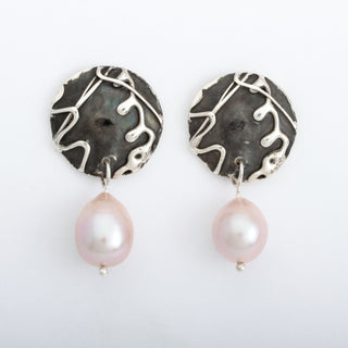 Boucles d'Oreilles Perles Maya Argent Sterling 925 Bijou Fait Main