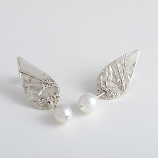 Pearl Stud Earrings Tessa 925 Sterling Silver Handmade Jewelry
