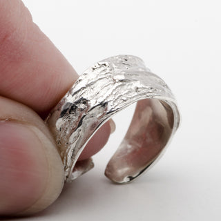 Silver Ring Adjustable Blaze 925 Sterling Handmade Jewelry