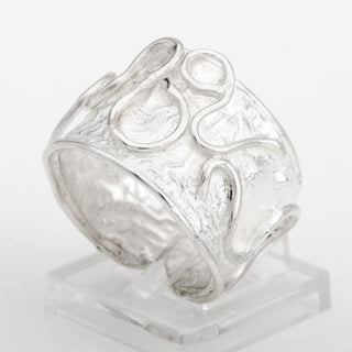 Silver Ring Adjustable Curl 925 Sterling Handmade Jewelry
