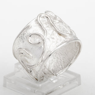 Silver Ring Adjustable Curl 925 Sterling Handmade Jewelry