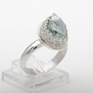 Silver Ring Mara Aquamarine Gemstone Handmade Jewelry