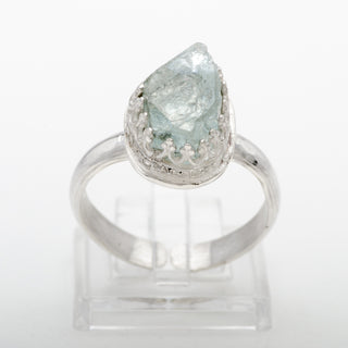 Silver Ring Mara Aquamarine Gemstone Handmade Jewelry