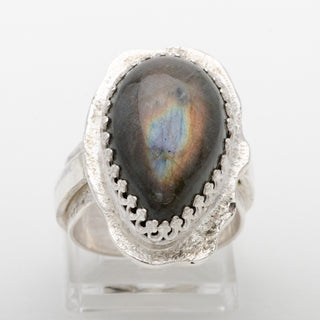 Silver Ring Nellim Labradorite Gemstone Jewelry