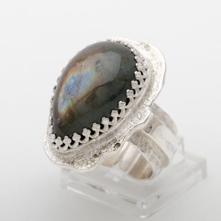 Silver Ring Nellim Labradorite Gemstone Jewelry