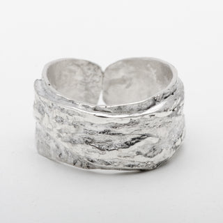Silver Ring Adjustable Magma 925 Sterling Handmade Jewelry