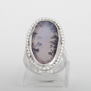 Silver Ring Andra Merlinite Gemstone Handmade Women Jewelry