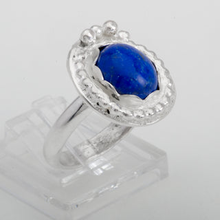 Silver Ring Kuni Lapis Lazuli Gemstone Jewelry