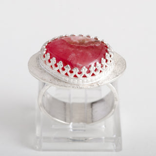 Silver Ring Victoria Rhodonite Gemstone Jewelry