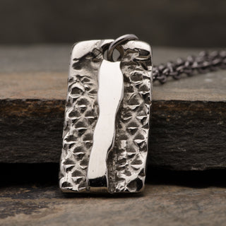 Mens "Stingray" Totem Pendant Necklace Bronze Handmade Jewelry