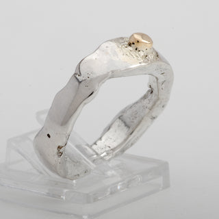 Gold and Silver Ring Kazan Handmade Women Jewelry