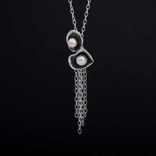 Pearl Amaya Pendant Necklace Sterling Silver Handmade Women Jewelry