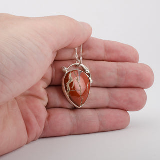 Pendant Necklace Akido Agate Gemstone Sterling Silver Handmade Jewelry