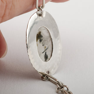 Bracelet Numa Prehnite Gemstone Sterling Silver Handmade Women Jewelry