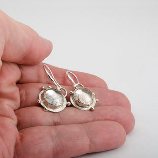 Earrings Arina Rutilated Quartz Gemstone Sterling Silver Handmade Jewelry