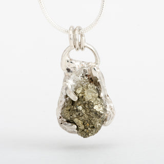 Pendant Necklace Amira Pyrite Gemstone Sterling Silver Jewelry