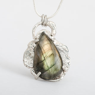 Pendant Necklace Inari Labradorite Gemstone Sterling Silver Jewelry
