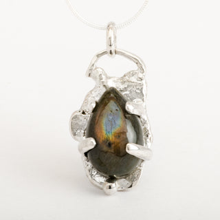 Pendant Necklace Nellim Labradorite Gemstone Sterling Silver Jewelry