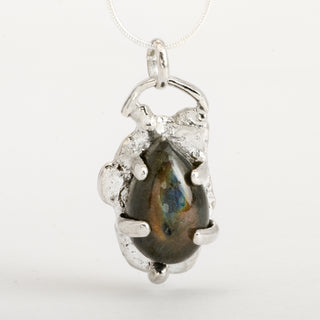 Pendant Necklace Nellim Labradorite Gemstone Sterling Silver Jewelry