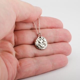 Pendant Necklace Spring Buds Fine Silver Women Jewelry