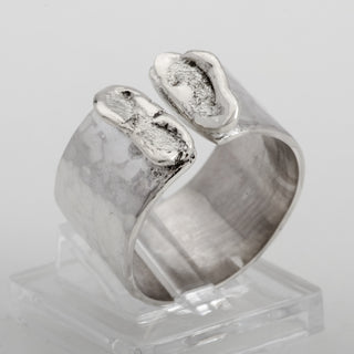 Silver Ring Adjustable Futago 925 Sterling Handmade Jewelry