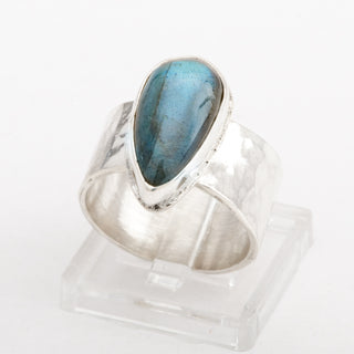 Silver Ring Kativik Labradorite Gemstone Jewelry