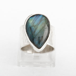 Silver Ring Nunavik Labradorite Gemstone Jewelry