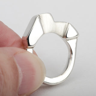 Silver Ring Prisms 925 Sterling Handmade Jewelry