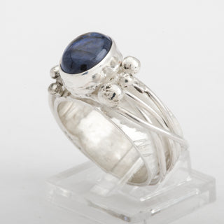 Silver Ring Tundra Labradorite Gemstone Jewelry